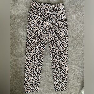 Banana Republic leopard print work pants size 0
